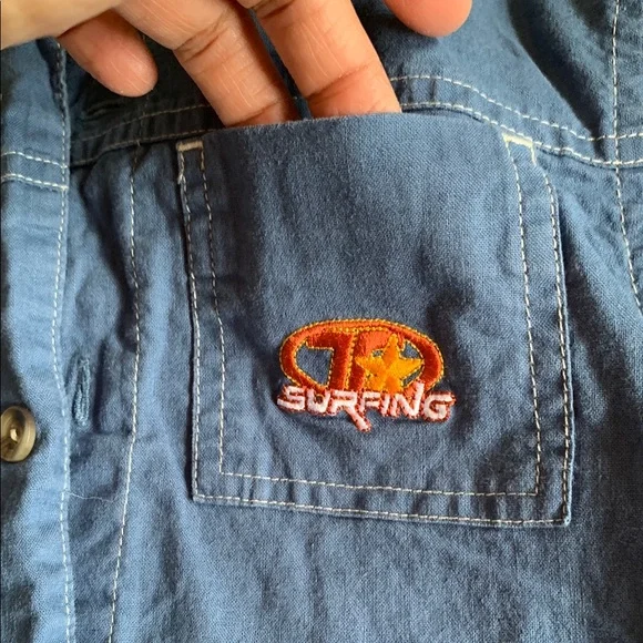 Disney Tigger button down Blue Kids Surfing Shirt